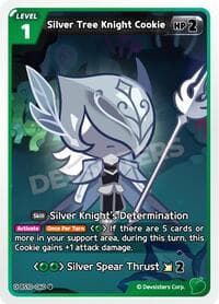 Silver Tree Knight Cookie - The Dark Enchantress War - CookieRun: Braverse TCG card