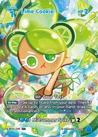 Lime Cookie (SSR) - The Dark Enchantress War - CookieRun: Braverse TCG card