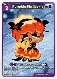 Pumpkin Pie Cookie - The Dark Enchantress War - CookieRun: Braverse TCG card