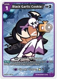 Black Garlic Cookie - The Dark Enchantress War - CookieRun: Braverse TCG card