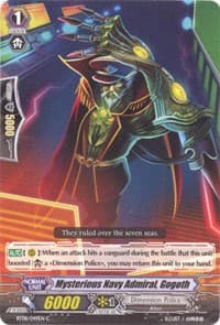Mysterious Navy Admiral, Gogoth - BT08: Blue Storm Armada - Cardfight Vanguard card