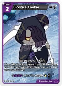 Licorice Cookie (109) - The Dark Enchantress War - CookieRun: Braverse TCG card