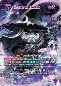 Charcoal Cookie (SSR) - The Dark Enchantress War - CookieRun: Braverse TCG card