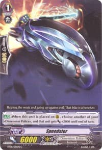Speedster - BT08: Blue Storm Armada - Cardfight Vanguard card