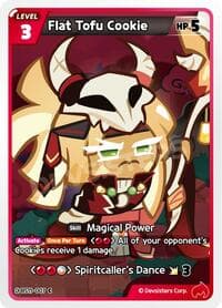 Flat Tofu Cookie - The Dark Enchantress War - CookieRun: Braverse TCG card