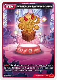 Avatar of Ruin Turmeric Statue - The Dark Enchantress War - CookieRun: Braverse TCG card
