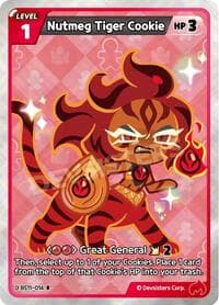 Nutmeg Tiger Cookie - The Dark Enchantress War - CookieRun: Braverse TCG card