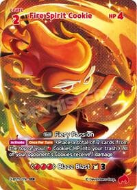 Fire Spirit Cookie (SSR) - The Dark Enchantress War - CookieRun: Braverse TCG card