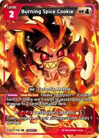 Burning Spice Cookie - The Dark Enchantress War - CookieRun: Braverse TCG card