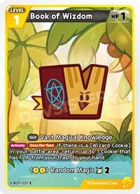 Book of Wizdom - The Dark Enchantress War - CookieRun: Braverse TCG card