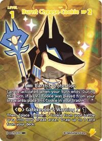 Burnt Cheese Cookie (SEC) - The Dark Enchantress War - CookieRun: Braverse TCG card