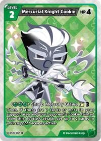 Mercurial Knight Cookie (051) - The Dark Enchantress War - CookieRun: Braverse TCG card