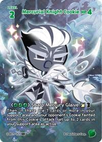 Mercurial Knight Cookie (051) (SEC) - The Dark Enchantress War - CookieRun: Braverse TCG card