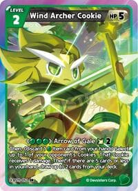 Wind Archer Cookie - The Dark Enchantress War - CookieRun: Braverse TCG card