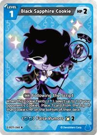 Black Sapphire Cookie - The Dark Enchantress War - CookieRun: Braverse TCG card