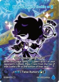 Black Sapphire Cookie (SEC) - The Dark Enchantress War - CookieRun: Braverse TCG card
