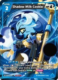 Shadow Milk Cookie - The Dark Enchantress War - CookieRun: Braverse TCG card