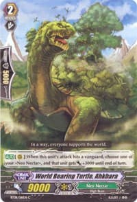 World Bearing Turtle, Ahkbara - BT08: Blue Storm Armada - Cardfight Vanguard card