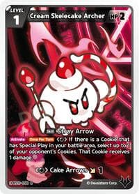 Cream Skelecake Archer - The Dark Enchantress War - CookieRun: Braverse TCG card