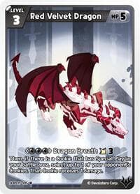 Red Velvet Dragon - The Dark Enchantress War - CookieRun: Braverse TCG card