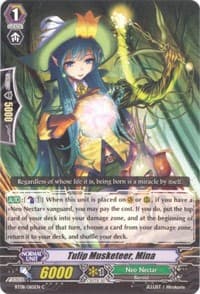 Tulip Musketeer, Mina - BT08: Blue Storm Armada - Cardfight Vanguard card