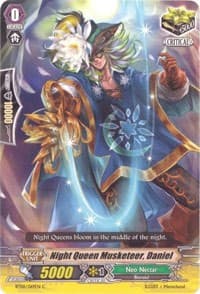 Night Queen Musketeer, Daniel - BT08: Blue Storm Armada - Cardfight Vanguard card