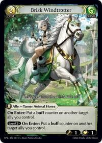 Brisk Windtrotter (Curio Foil) - Supporter Pack 4 - Grand Archive TCG card