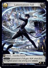 Lamentation's Toll (Curio Foil) - Supporter Pack 4 - Grand Archive TCG card