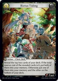 Rictus Tiding (Curio Foil) - Supporter Pack 4 - Grand Archive TCG card