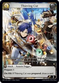 Thieving Cut (Curio Foil) - Supporter Pack 4 - Grand Archive TCG card