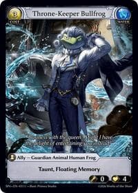 Throne-Keeper Bullfrog (Curio Foil) - Supporter Pack 4 - Grand Archive TCG card
