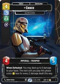 Enoch - Solemn Servant - Ashes of the Empire - Weekly Play Promos - Star Wars: Unlimited card