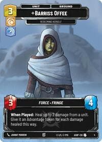 Barriss Offee - Ashes of the Empire - Weekly Play Promos - Star Wars: Unlimited card