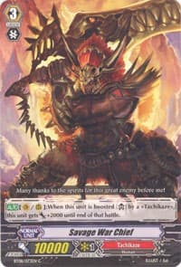 Savage War Chief - BT08: Blue Storm Armada - Cardfight Vanguard card