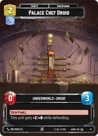 Palace Chef Droid - Ashes of the Empire - Weekly Play Promos - Star Wars: Unlimited card