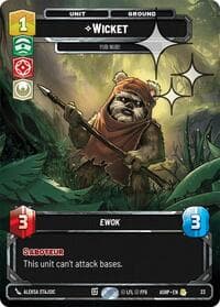 Wicket - Yub Nub! (Foil) - Ashes of the Empire - Weekly Play Promos - Star Wars: Unlimited card