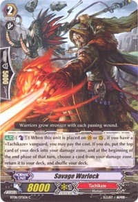 Savage Warlock - BT08: Blue Storm Armada - Cardfight Vanguard card