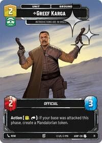 Greef Karga (Foil) - Ashes of the Empire - Weekly Play Promos - Star Wars: Unlimited card