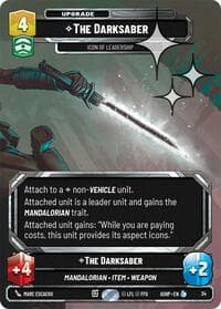 The Darksaber - Icon of Leadership (Foil) - Ashes of the Empire - Weekly Play Promos - Star Wars: Unlimited card