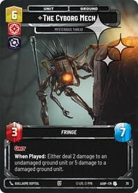 The Cyborg Mech - Mysterious Threat (Foil) - Ashes of the Empire - Weekly Play Promos - Star Wars: Unlimited card