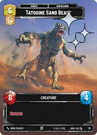 Tatooine Sand Beast (Foil) - Ashes of the Empire - Weekly Play Promos - Star Wars: Unlimited card
