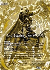 Son Gohan // Great Saiyaman, Love of Justice (Championship Golden Card 2026 Vol.2) - Tournament Promotion Cards - Dragon Ball Super: Masters card