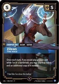 Zilean, Time Mage - Riftbound Organized Play Promotional Cards - Riftbound: League of Legends Trading Card Game card