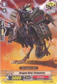 Dragon Bird, Firepteryx - BT08: Blue Storm Armada - Cardfight Vanguard card