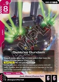 Destroy Gundam - Freedom Ascension - Gundam Card Game card