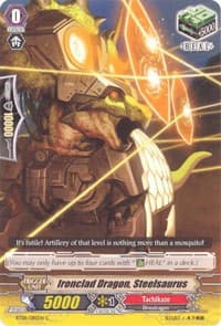 Ironclad Dragon, Steelsaurus - BT08: Blue Storm Armada - Cardfight Vanguard card