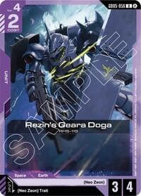 Rezin's Geara Doga - Freedom Ascension - Gundam Card Game card