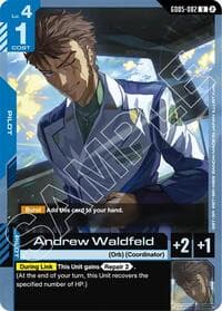 Andrew Waldfeld - Freedom Ascension - Gundam Card Game card