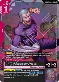 Master Asia - Freedom Ascension - Gundam Card Game card