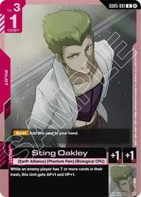 Sting Oakley - Freedom Ascension - Gundam Card Game card
